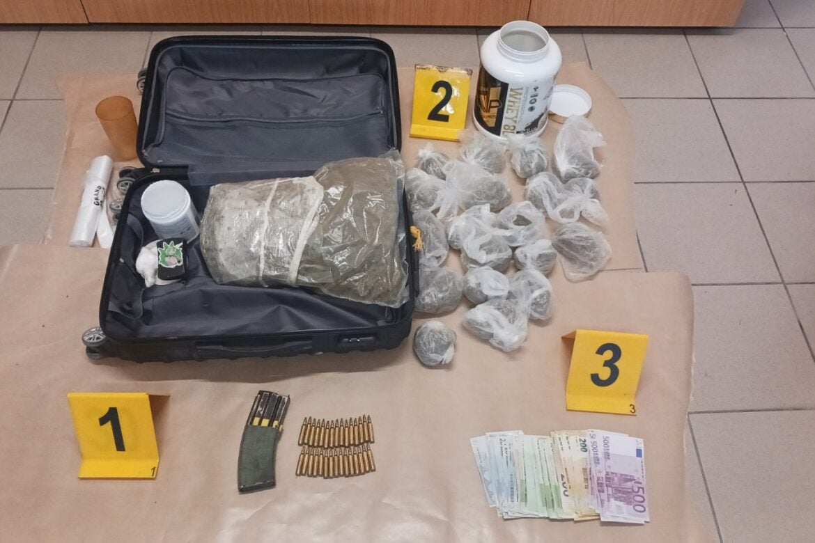Ναρκωτικά, σφαίρες αλλά και 10 χιλ. ευρώ στην κατοχή 22χρονου στη Λάρνακα