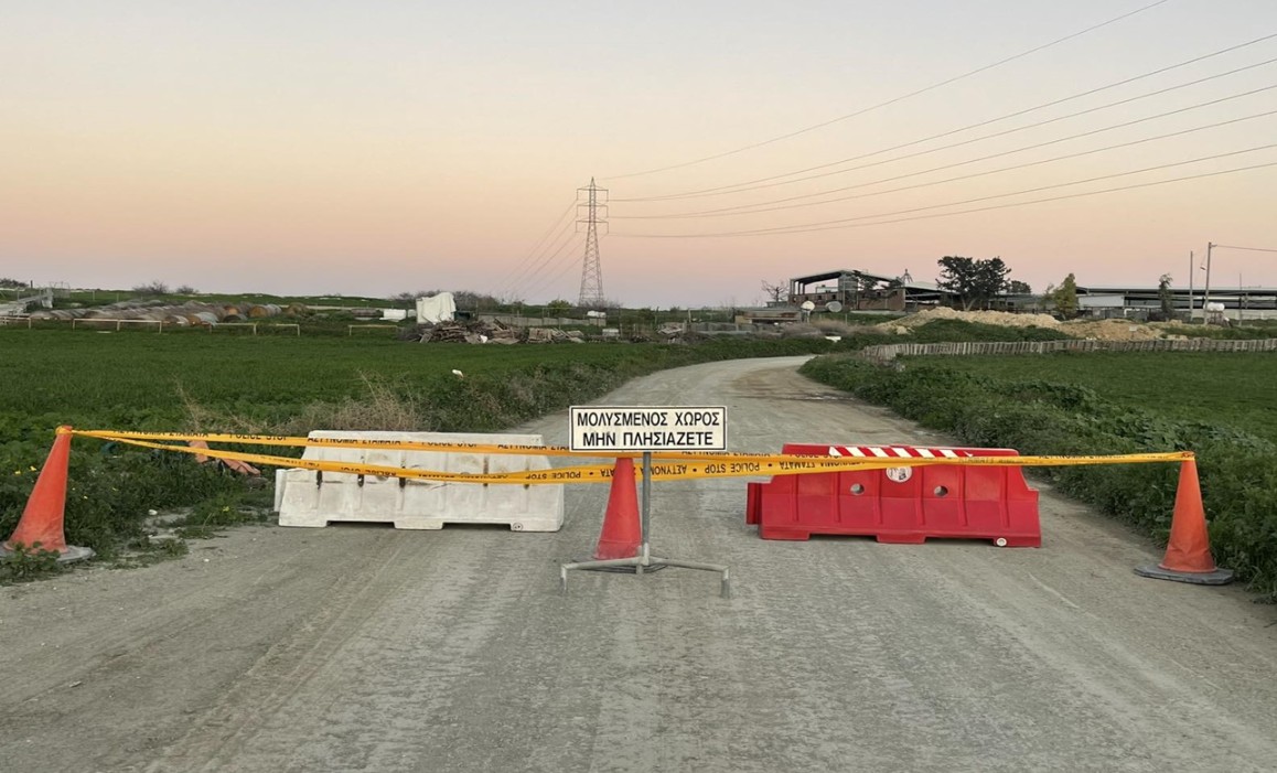 Αποκόπηκαν δρόμοι στη Λάρνακα λόγω των περιστατικών αφθώδους πυρετού