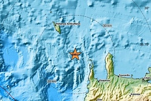 Σεισμική δόνηση 5 βαθμών της κλίμακας Ρίχτερ ανοιχτά των Αντικυθήρων