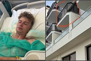 ΦΩΤΟ: Ο «Γολγοθάς» του 24χρονου Sam που έπεσε από μπαλκόνι ξενοδοχείου στην Αγία Νάπα