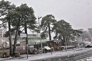 Ρίχνει χιόνι στο Τρόοδος, άρχισε να το στρώνει (pics)