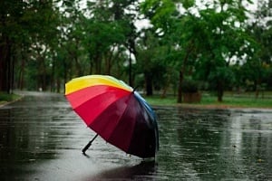 Βροχερό σκηνικό σε διάφορες περιοχές της Κύπρου