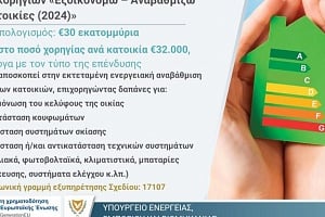 Ξεκινά η Υποβολή Αιτήσεων για το Σχέδιο Χορηγιών «Εξοικονομώ – Αναβαθμίζω στις Κατοικίες (2024)»