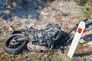 Στο νοσοκομείο μοτοσικλετιστής μετά από σοβαρό τροχαίο Δείτε ΕΙΚΟΝΕΣ