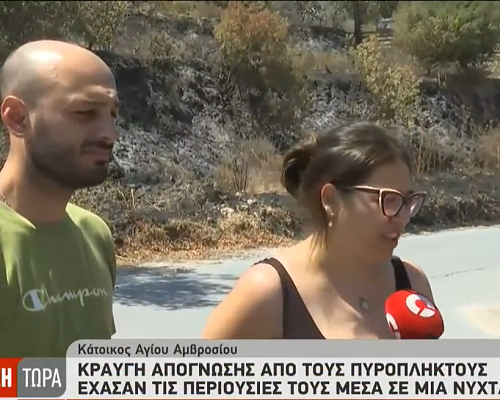 «Μαυροντυμένος κουκουλοφόρος ήταν κρυμμένος μέσα στα χωράφια Μετά ξέσπασε πυρκαγιά»