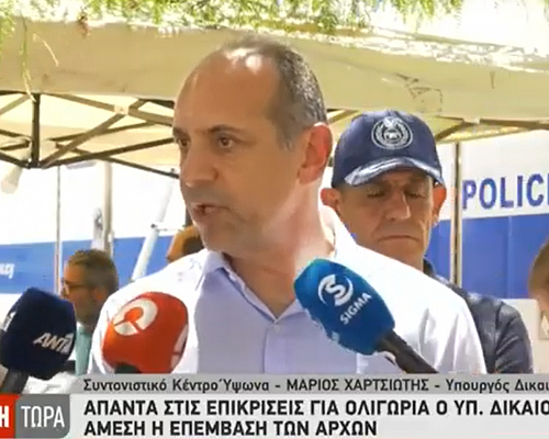 Εξωραΐζει την κατάσταση ο Χαρτσιώτης και δίνει συγχαρητήρια σε όλους: «Αν εξαιρέσουμε τους δυο, δεν είχαμε άλλες απώλειες»