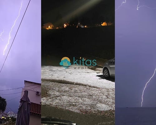 ΒΙΝΤΕΟ: Άσπρισαν οι δρόμοι από το χαλάζι στη Λεμεσό, ισχυρές καταιγίδες στη Λάρνακα