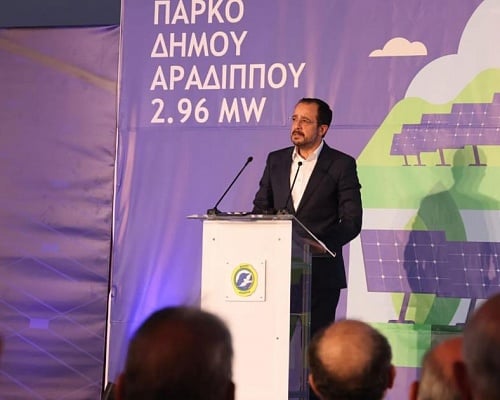 Στην Κύπρο ο Αντόνιο Κόστα τη Δευτέρα, είπε ο Πρόεδρος στα εγκαίνια φωτοβολταϊκού πάρκου στην Αραδίππου