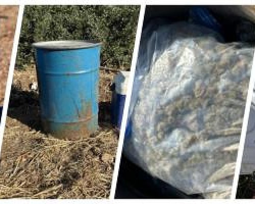 Έστησε καρτέρι σε 42χρονο η ΥΚΑΝ και εντόπισε εννέα κιλά ναρκωτικά κρυμμένα σε βαρέλια και παγωνιέρα (pics)