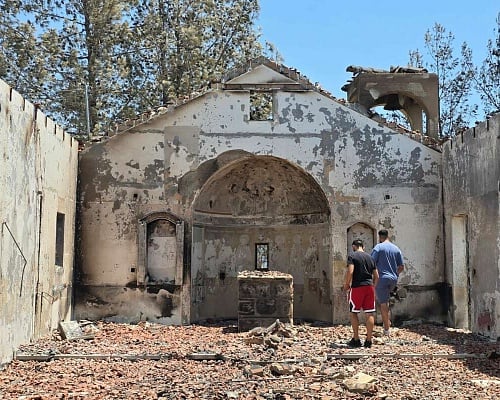 Ζημιές σε κάποια αρχαία μνημεία από την φονική πυρκαγιά