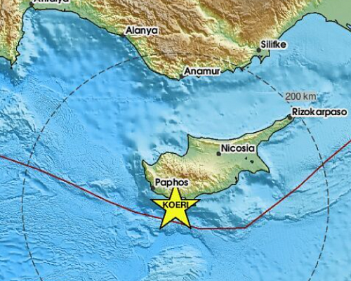 Νέα σεισμική δόνηση έγινε αισθητή στην Κύπρο, οι πρώτες πληροφορίες