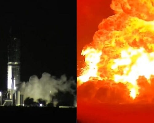 SpaceX: Γιγάντιος πύραυλος του Μασκ εξερράγη κατά τη δοκιμή – Καρέ καρέ τι συνέβη στο Starship 36