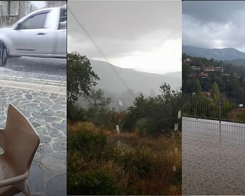 ΒΙΝΤΕΟ: Έντονη βροχόπτωση στο Τρόοδος, μύρισε φθινόπωρο στα ορεινά