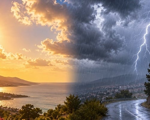 Αναποφάσιστος ο καιρός - 34άρια αλλά και βροχές σήμερα