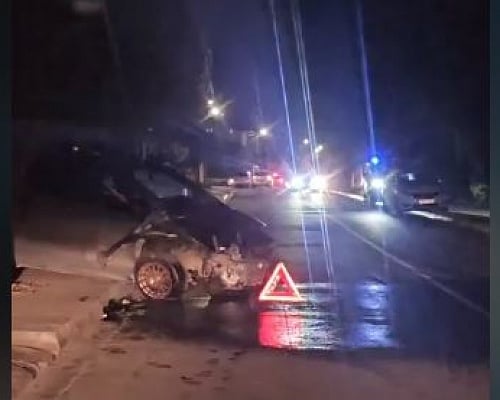 ΒΙΝΤΕΟ: Τροχαία πρόσκρουση κοντά το Γραμμικό πάρκο στη Λακατάμεια