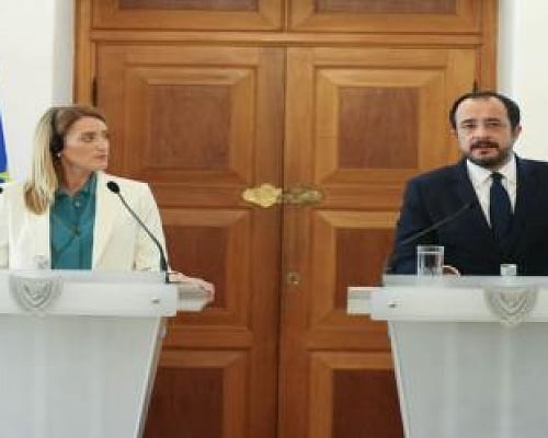 Στην Κύπρο η Μέτσολα για τη Διάσκεψη Προέδρων του Ευρωπαϊκού Κοινοβουλίου