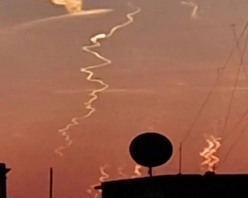 Ντοκουμέντα από τις πυραυλικές επιθέσεις στη Μέση Ανατολή – Κατέγραψαν τα μέλη του «March to Gaza» στην έρημο του Σινά